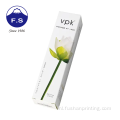 OEM Logo Glanzende kunstpapier Flower Lash Box